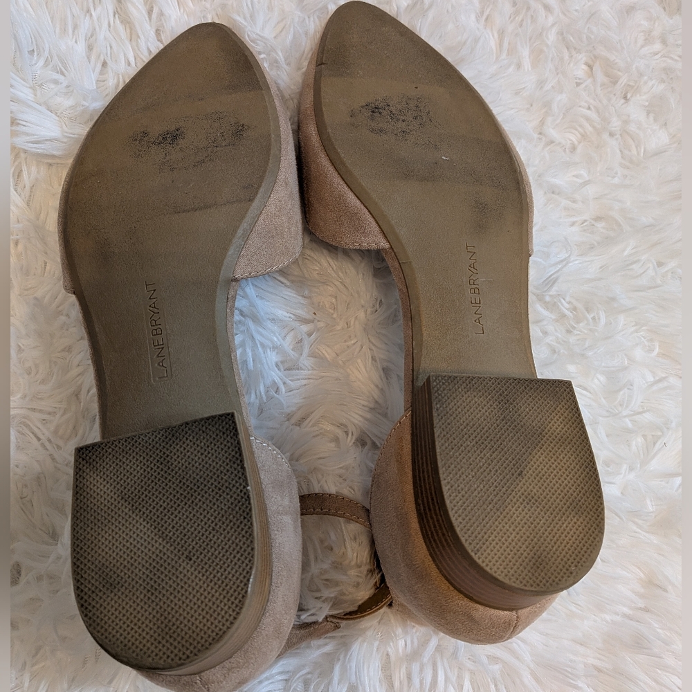 Lane Bryant Tan Ankle Strap Sandals Size 10 - Picture 9 of 9